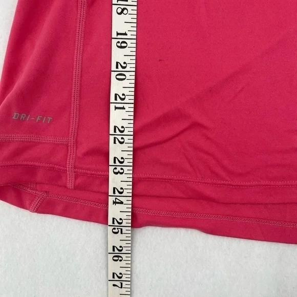 NIKE Women’s Dri-Fit Running Short Sleeved Athletic T-Shirt Pink size: Medium - Picture 5 of 8